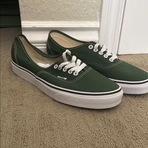 Vans Green Canvas Sneakers